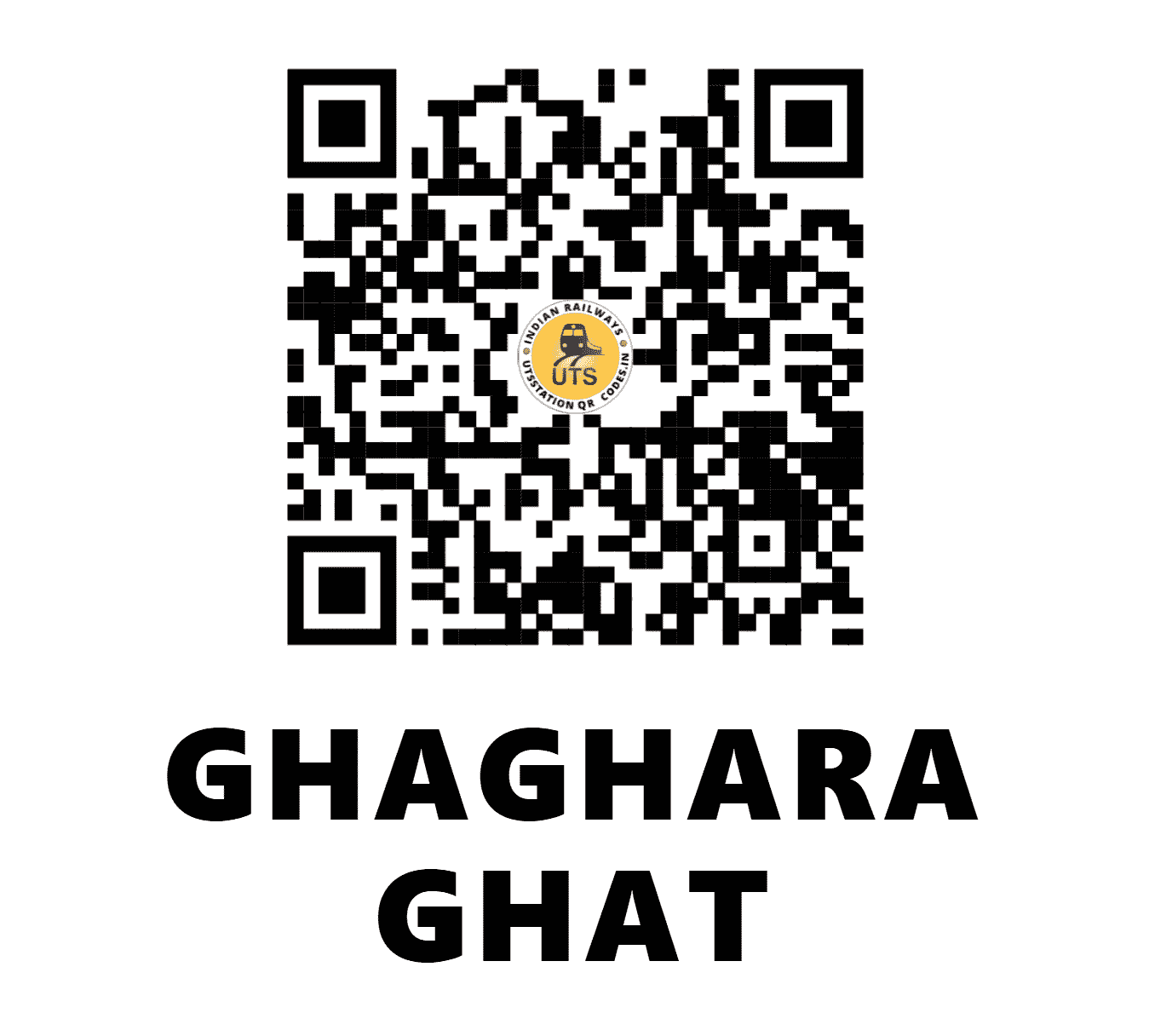 UTS QR Code for GHAGHARA GHAT - GHT - NE (UTTAR PRADESH)